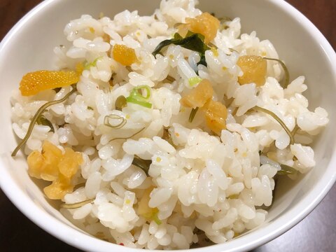 派生 松前漬けの混ぜご飯